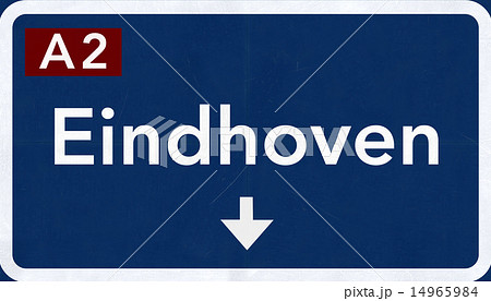Eindhoven Netherlands Highway Road Sign 14965984