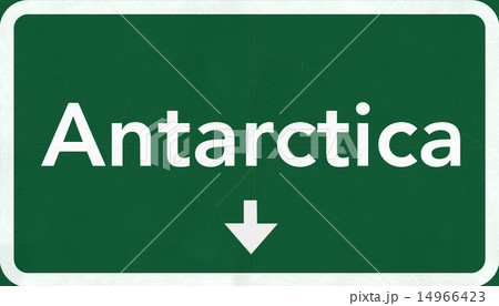 Antarctica Highway Road Sign 14966423