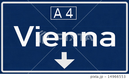 Vienna Austria Highway Road Sign 14966553