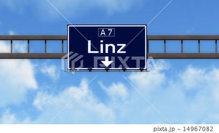 Linz Austria Highway Road Sign 14967082