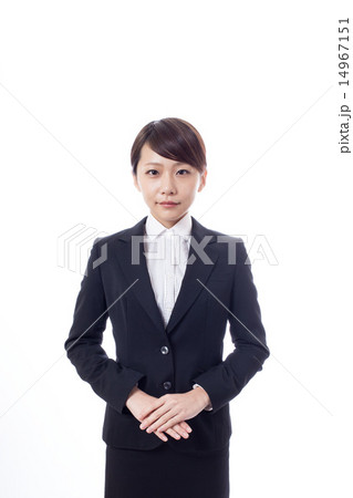 紺スーツの若い女性 14967151