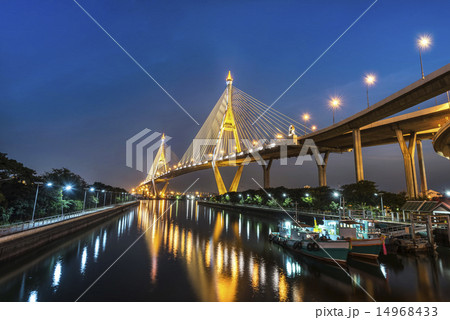 The Bridge across the river at twilight 14968433