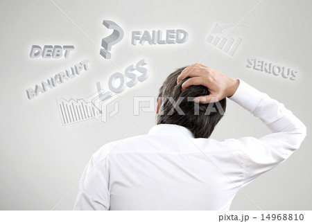 Businessman serious from his business and finance Businessman serious from his business and finance 14968810