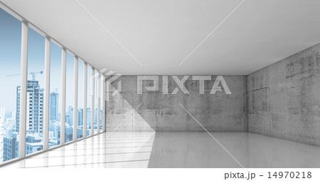 Abstract architecture, empty interior 3d 14970218