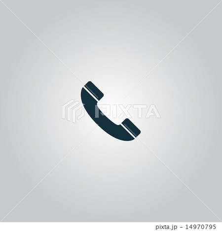 telephone handset icon vector 14970795