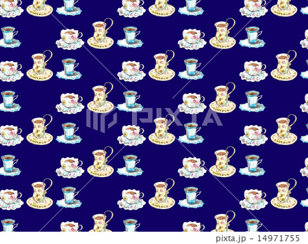 コーヒー,コーヒーカップ,カップ,カフェ,水彩,手描き,かわいい,パターン,食器,モーニング,綺麗, コーヒー,コーヒーカップ,カップ,カフェ,水彩,手描き,かわいい,パターン,食器,モーニング,綺麗, 14971755