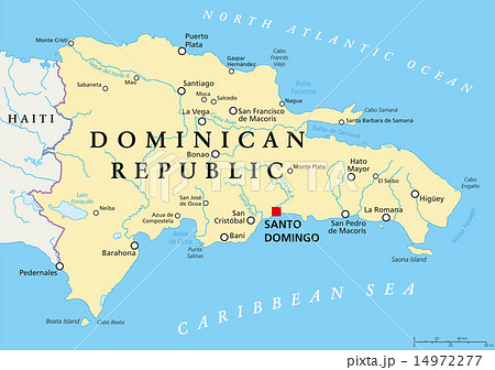 Dominican Republic Political Map 14972277