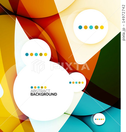 Flowing shapes fresh business template 14972742