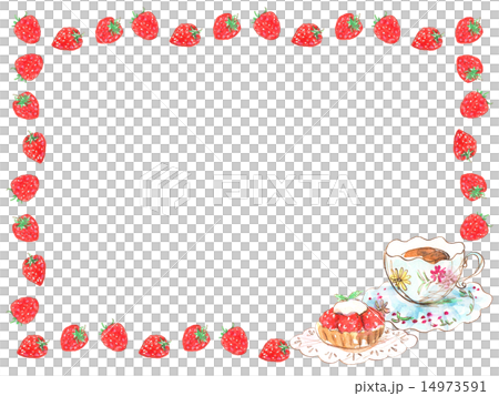 Strawberry Strawberry Strawberry Frame Frame Fruit Food Strawberry Tart Cake Dessert Sweet Delicious 14973591