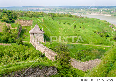 Curtain wall at Khotyn fortress, Ukraine 14973759