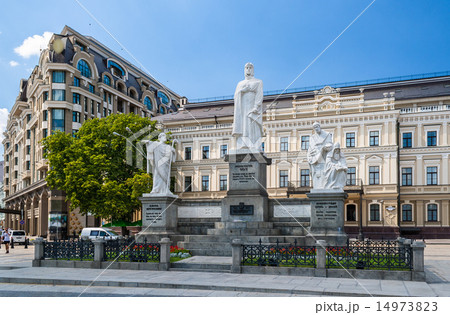 Statues of saints Andrew, Olga, Cyril Statues of saints Andrew, Olga, Cyril 14973823