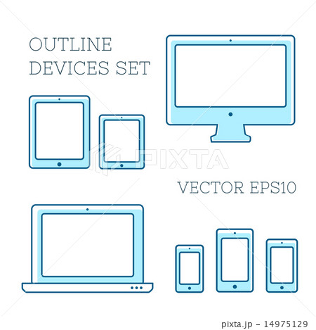 Device icons set 14975129