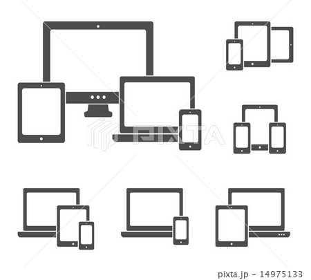 Device icons set 14975133