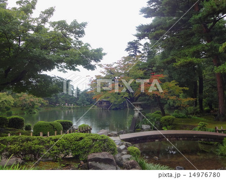 兼六園　徽軫灯籠（石川県・金沢市） 14976780