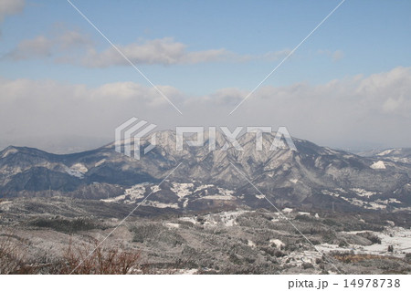 小野子山 冬景色 渋川市小野子の写真素材