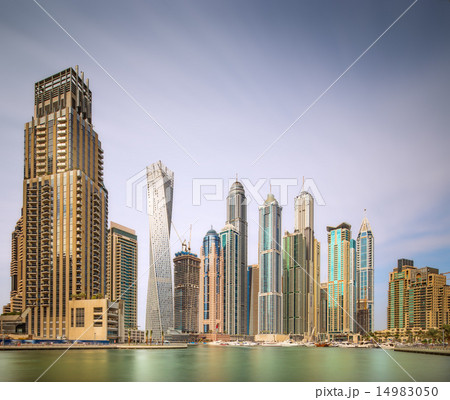 The beauty panorama of Dubai marina. UAE 14983050