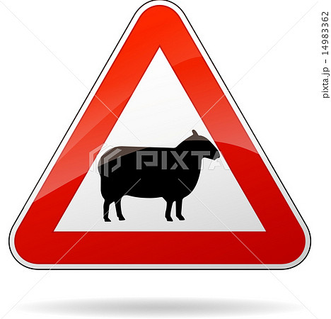 sheeps warning sign 14983362