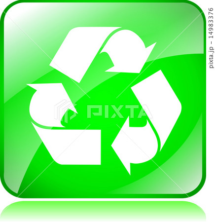 recycle green square icon recycle green square icon 14983376