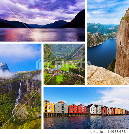 Collage of Norway travel images (my photos) Collage of Norway travel images (my photos) 14983478