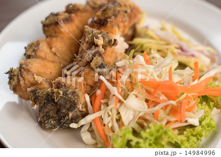 Snapper fish topped with chili sauce Snapper fish topped with chili sauce 14984996