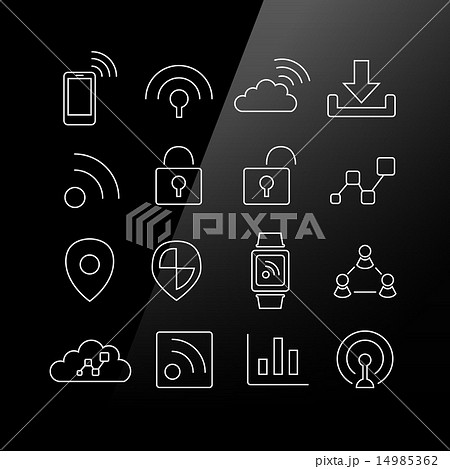 Internet of things icon Internet of things icon 14985362