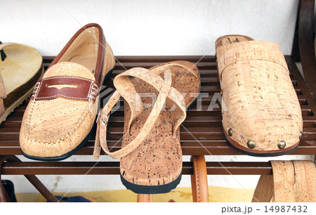 Shoes from the bark of the cork oak 14987432