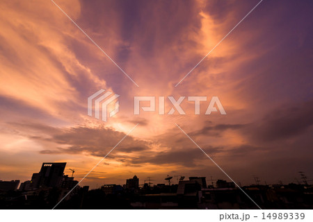 Beauty peaceful sky with clouds as background Beauty peaceful sky with clouds as background 14989339