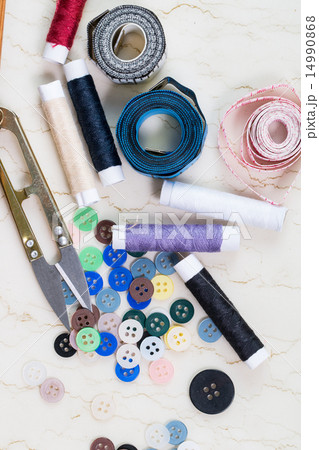 Yarn scissors ,measuring tape and Yarn Sewing 14990868