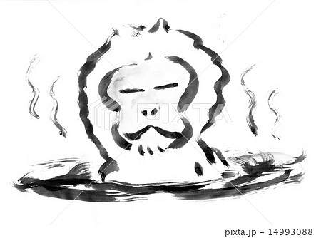 申の年賀素材 14993088