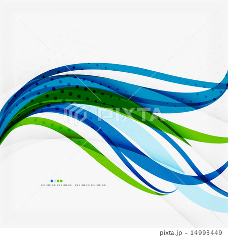 Green blue wave lines 14993449