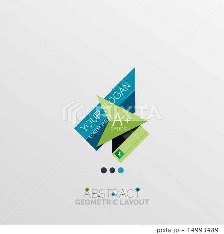 Modern abstract geometric info banner 14993489