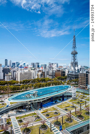 名古屋 都市風景 テレビ塔とオアシス21 名古屋 都市風景 テレビ塔とオアシス21 14993704