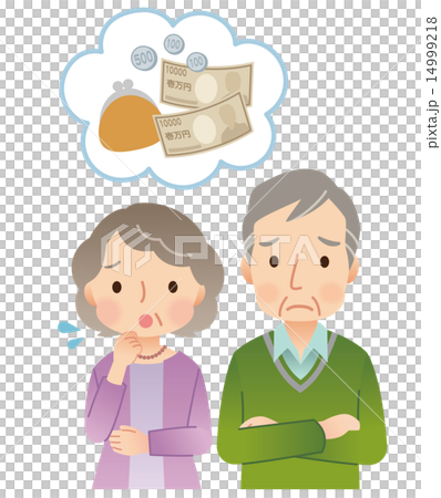 Senior couple money concern 14999218