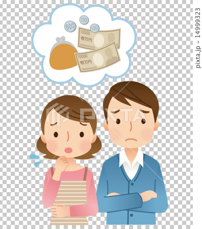 Young couple money concern 14999323