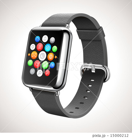 Smart Watch Concept Vector Realistic Illustration 15000212