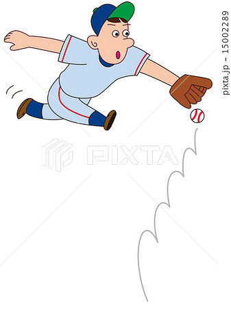 野球の守備_ゴロ 野球の守備_ゴロ 15002289