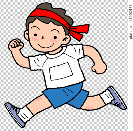 かけっこをする男の子 かけっこをする男の子 15002478