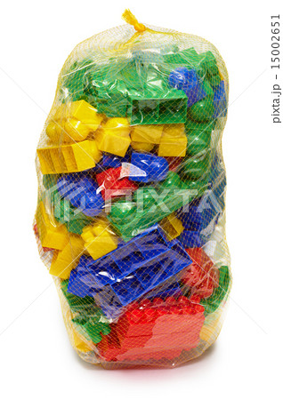 New plastic toy blocks in the bag 15002651