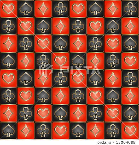 seamless pattern with card suits 15004689