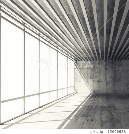 3d interior with bright windows and gray walls 3d interior with bright windows and gray walls 15006628