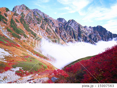 雲海に沈む剣沢 15007563
