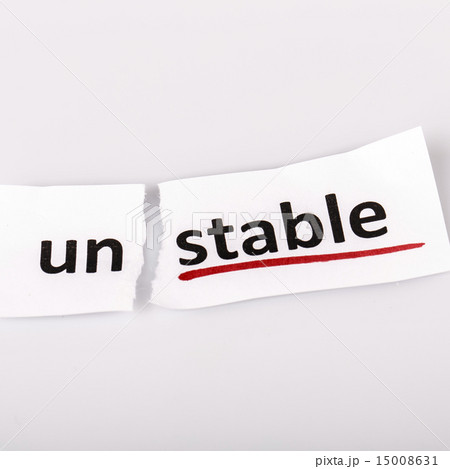 The word unstable changed to stable on torn paper 15008631
