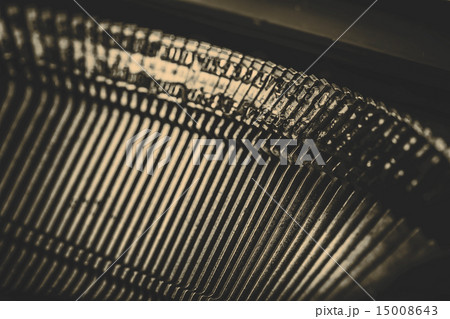 closeup of old typewriter letters 15008643