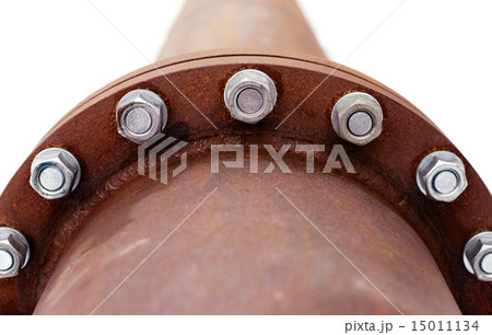 rusty pipe with flange 15011134