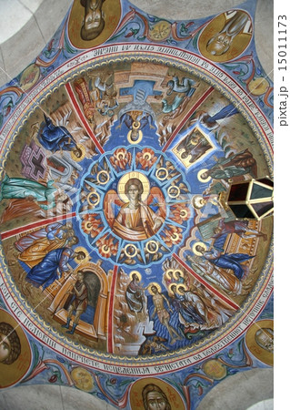 Ceiling of the church, depicting the life of Jesus Ceiling of the church, depicting the life of Jesus 15011173