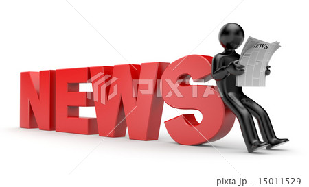 3d person read newspaper 15011529