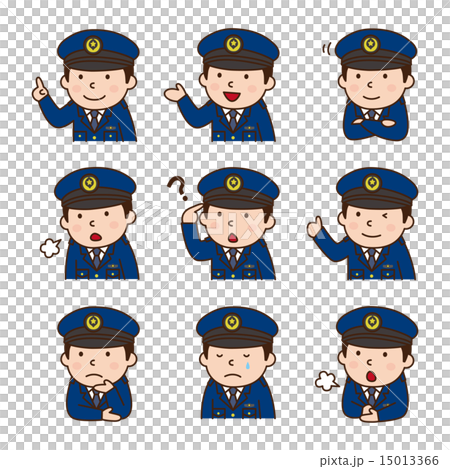 面部表情_警察 15013366