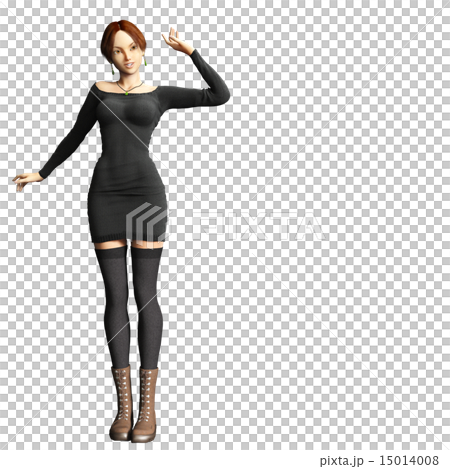 Female with perming model type 15014008