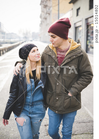 young beautiful couple lovers 15014802