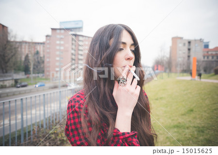 young beautiful long hair model woman 15015625